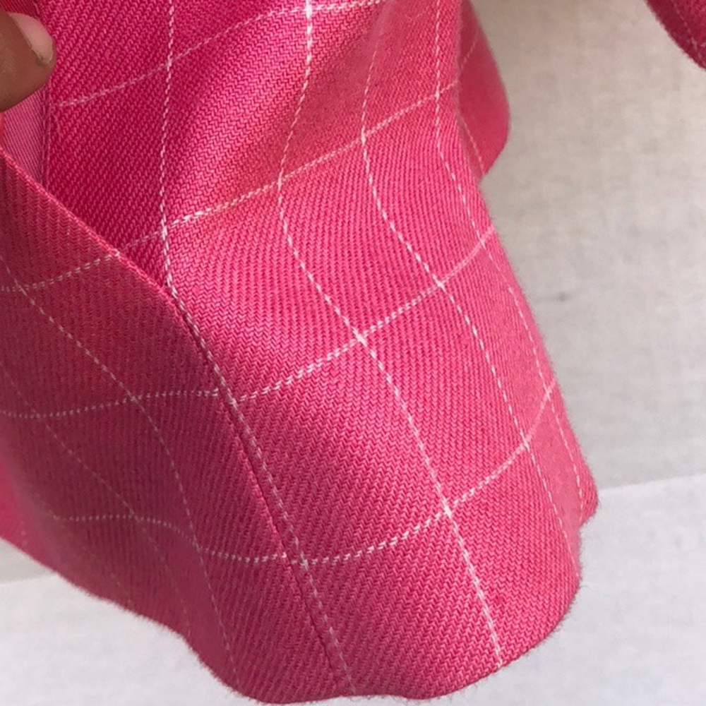 Jones New York womens size 2 signature petite linen blend pink blazer - Picture 6 of 8